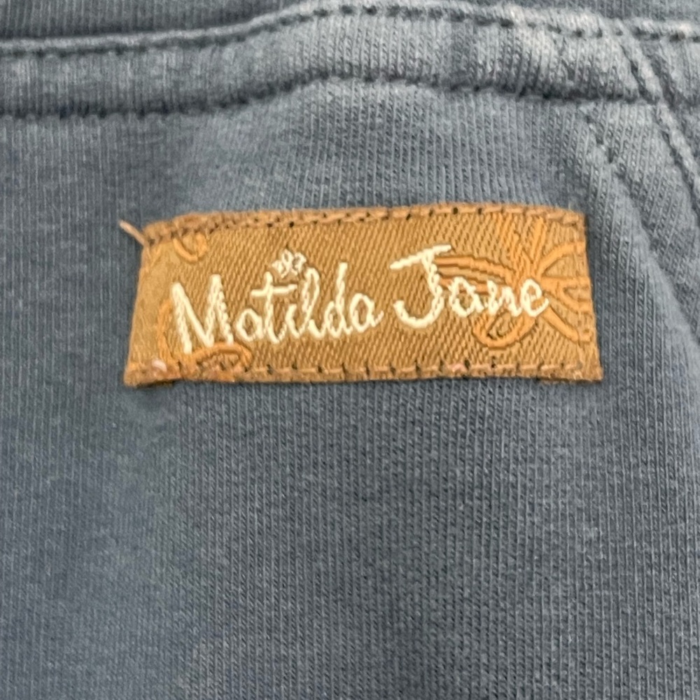 Matilda Jane Women's Blue Pant Size Small Elastic Waistband Side Pockets sku362 - Picture 4 of 6